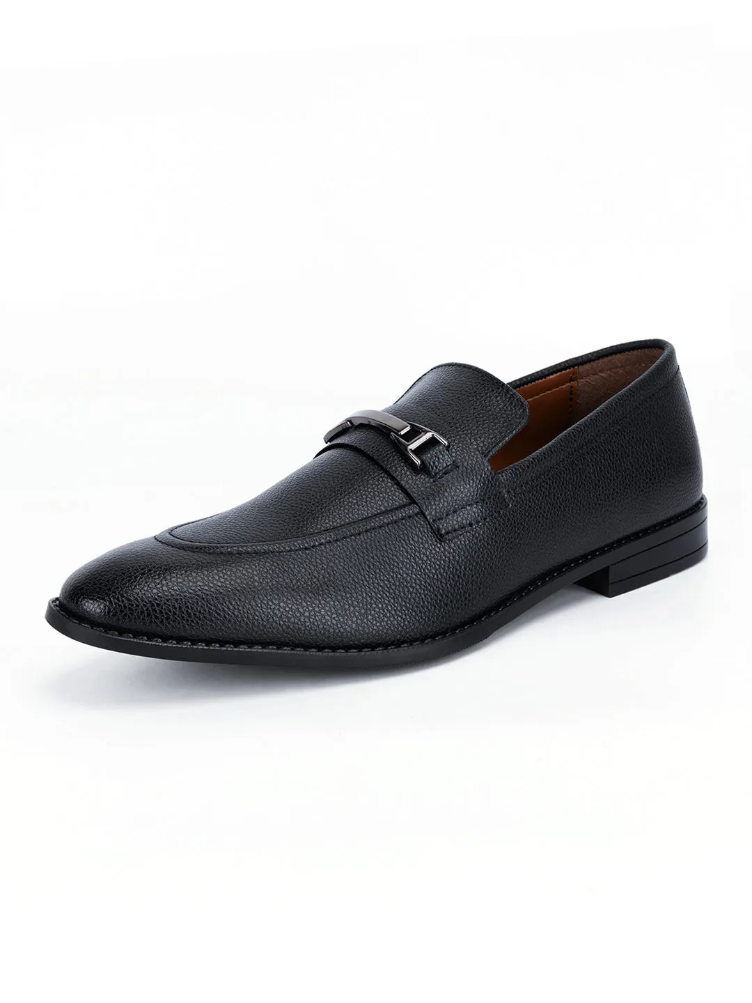 Jet Black Handcrafted Slipon Style Comfortable Moccasins